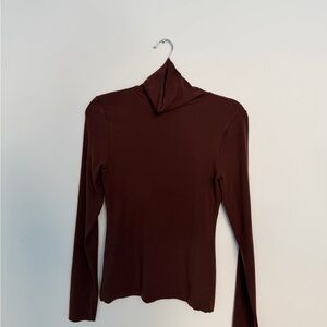Women's Brown Turtleneck Sweater